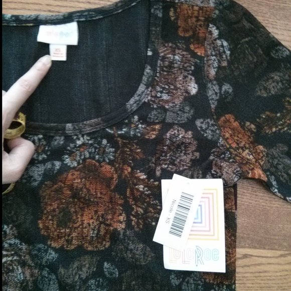 NWT LulaRoe Rose & Daisy Print Dress Cottagecore Romantic FeminineSoftGirl Retro - Picture 6 of 9